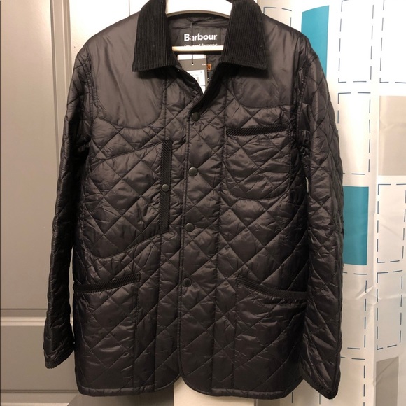 BNWT Size Medium - Barbour x Engineered Garments Staten Black Quilted Jacket - Picture 2 of 5